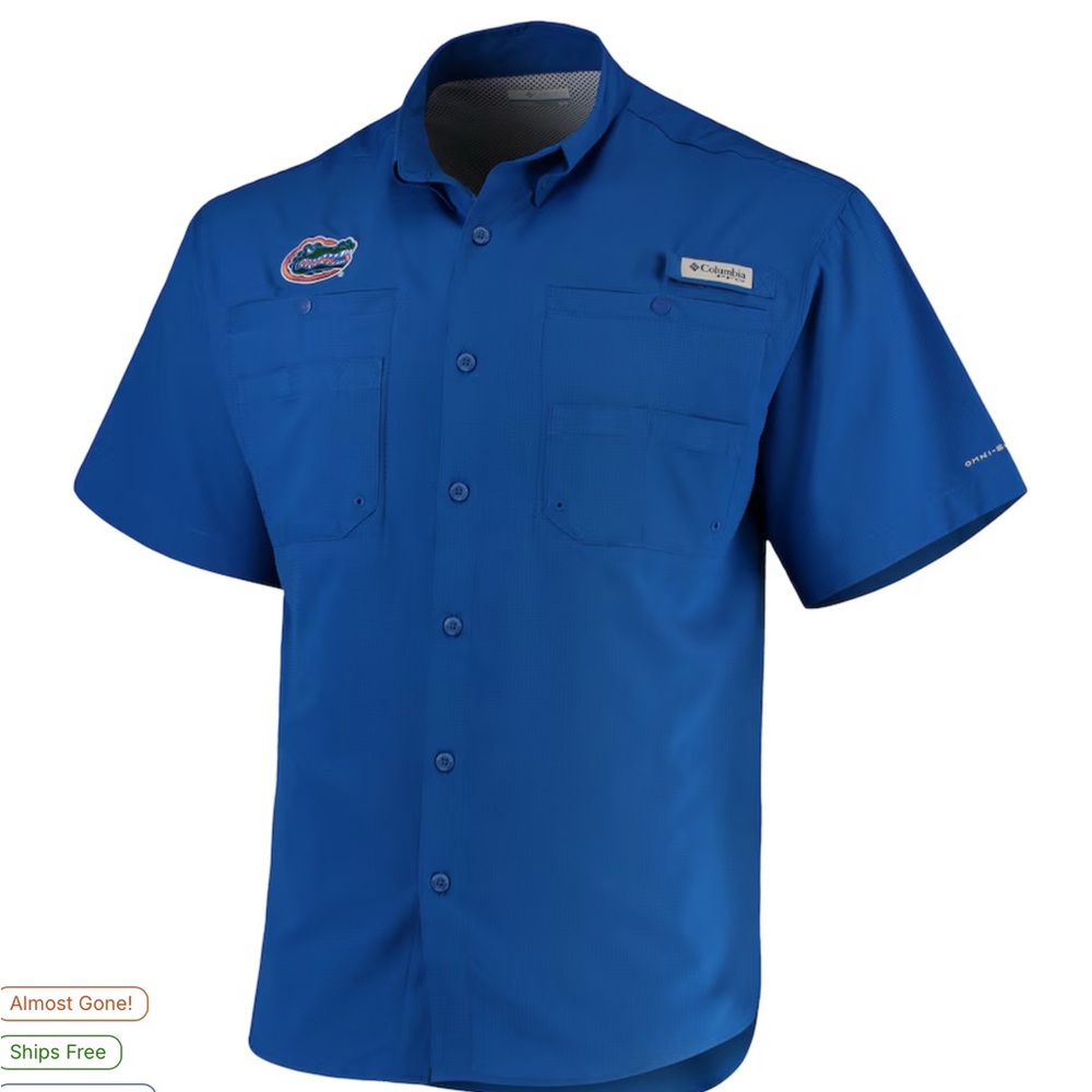 🐊EUC - FLORIDA GATORS COLUMBIA PFG TAMIAMI SHIRT